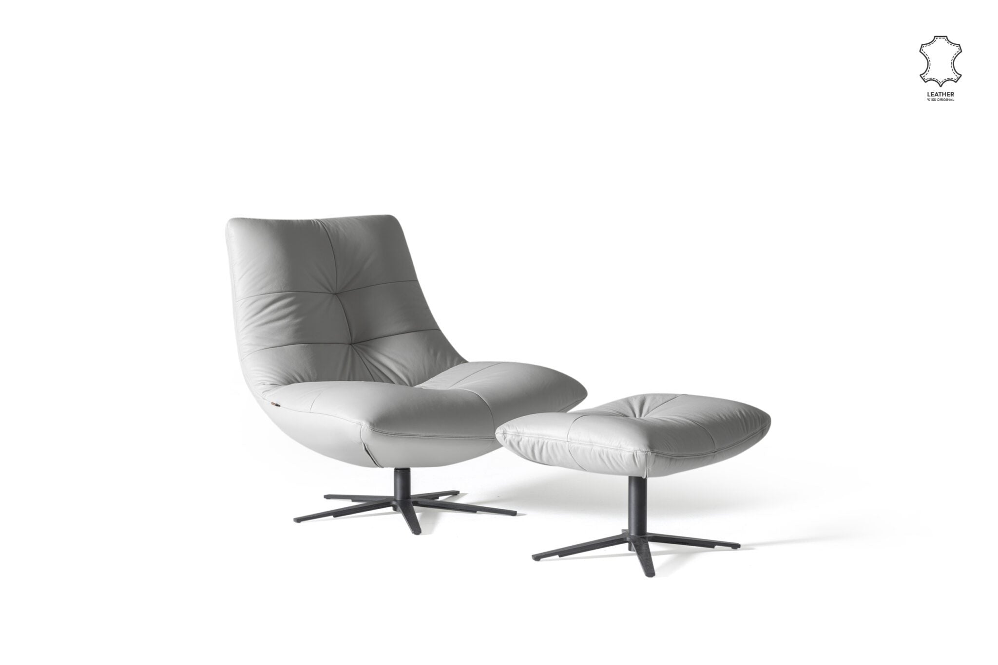 Табуретка «Zen» - с естествена кожа