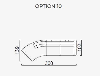 Четириместен разтегателен диван «Le Mans» - Опция 10, с декоративни възглавници, ширина 360см