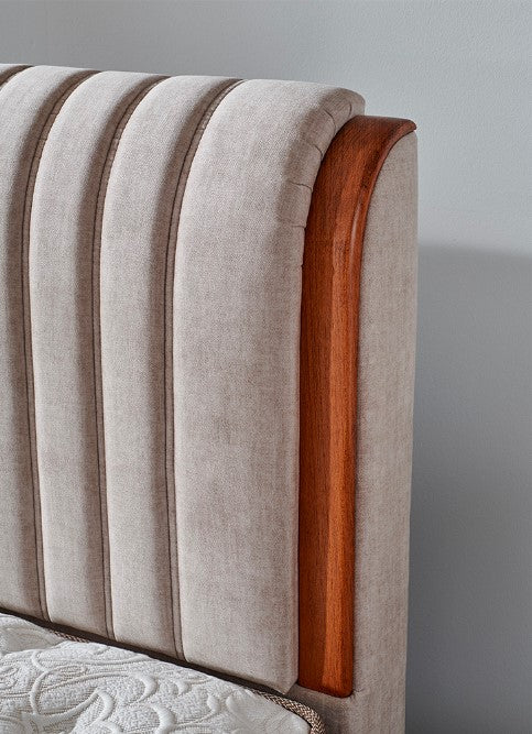 Тапицирана табла за легло «Kapok Naturel»