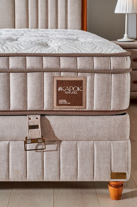 Матрак «Kapok Naturel» с влакна капок, с покет пружинна система, 31 см