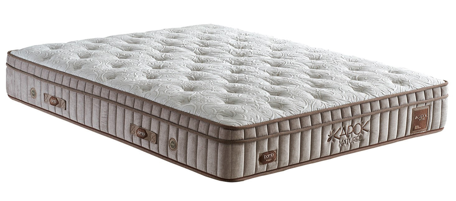 Матрак «Kapok Naturel» с влакна капок, с покет пружинна система, 31 см