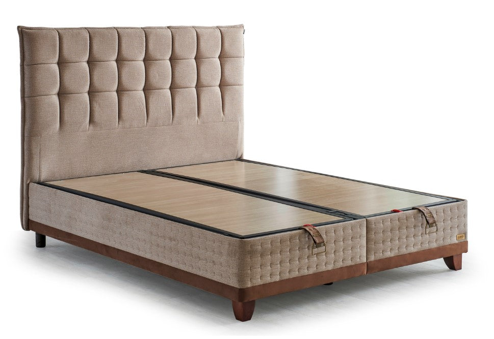 Тапицирана основа за легло «Cotton Master» с място за съхранение, повдигащ механизъм, система за безшумно затваряне