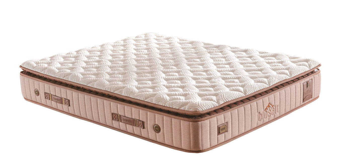 Матрак «Biosalt» с уникална технология с каменна сол, с покет пружинна система, 33 см