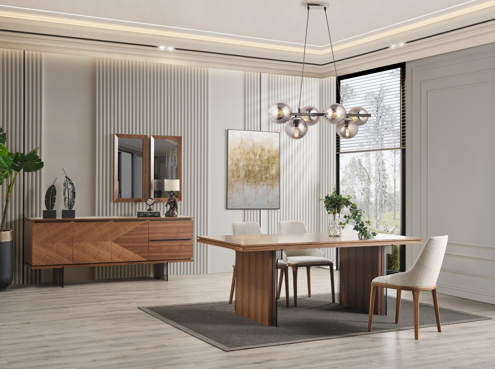 Трапезна маса «МS 57» с размер 205х78х94см