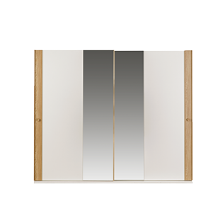 Гардероб с плъзгащи врати «Bohem» с огледална врата, ширина 260см