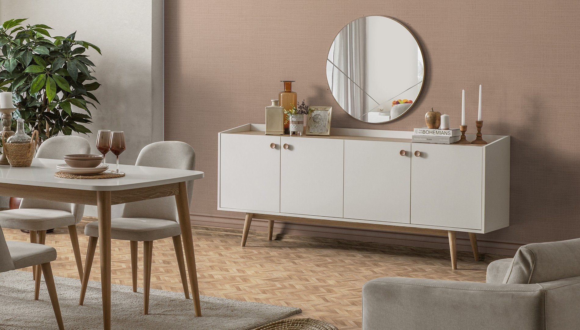 Огледало за бюфет «Bohem» с размер 77х77х2см