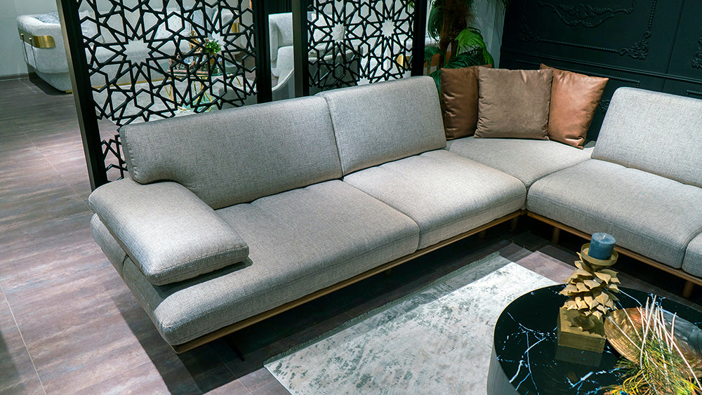 Ъглов разтегателен диван «Rapid Corner» + декоративни възглавници, ширина 310см