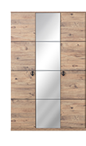 Трикрилен гардероб младежки Gala Mobilya Loft (6589337796804)