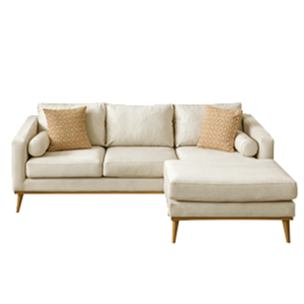 Ъглов диван «Bohem» + декоративни възглавници, ширина 225см