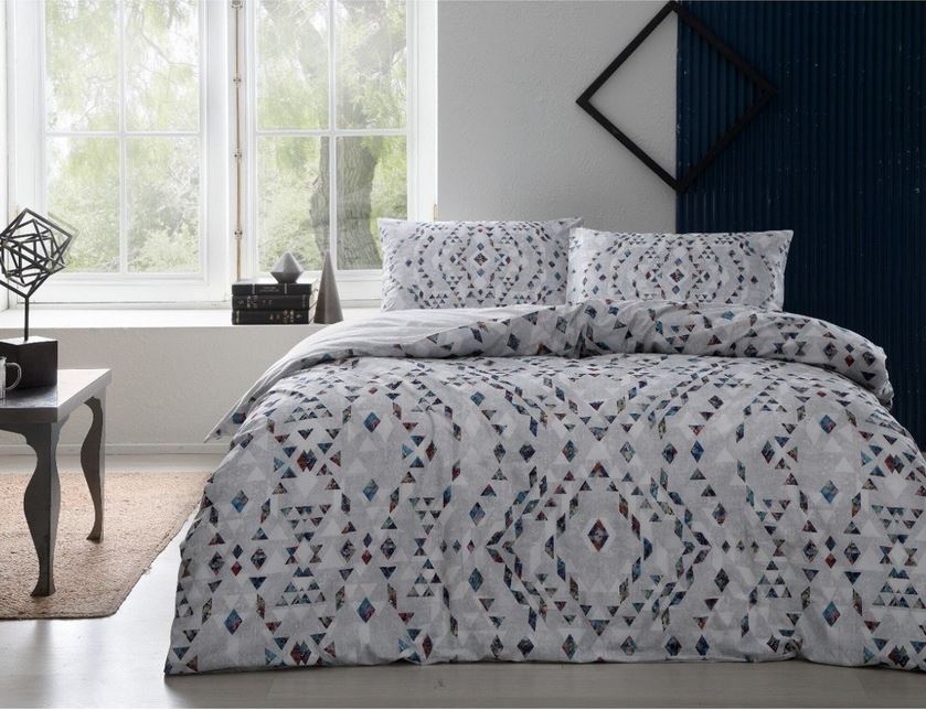 Единичен спален комплект Taç Joan Gri (6919448690884)