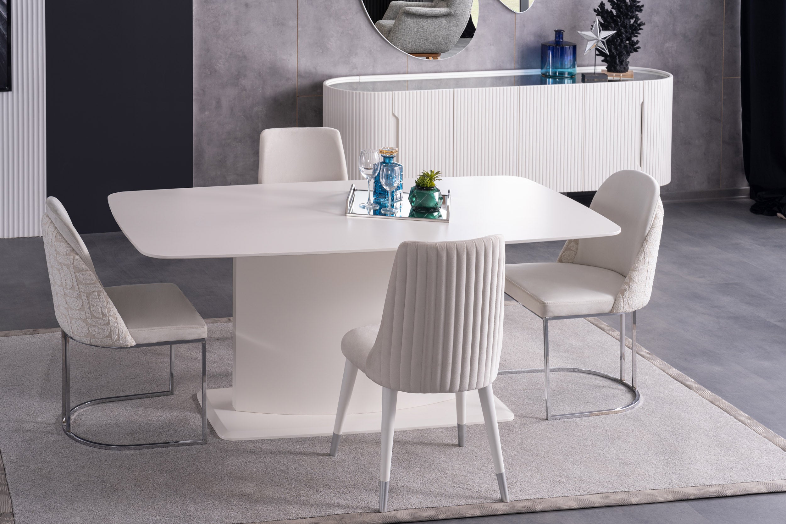 Трапезен стол «Dio Wood» с тапицерия, 10+ вида дамаски