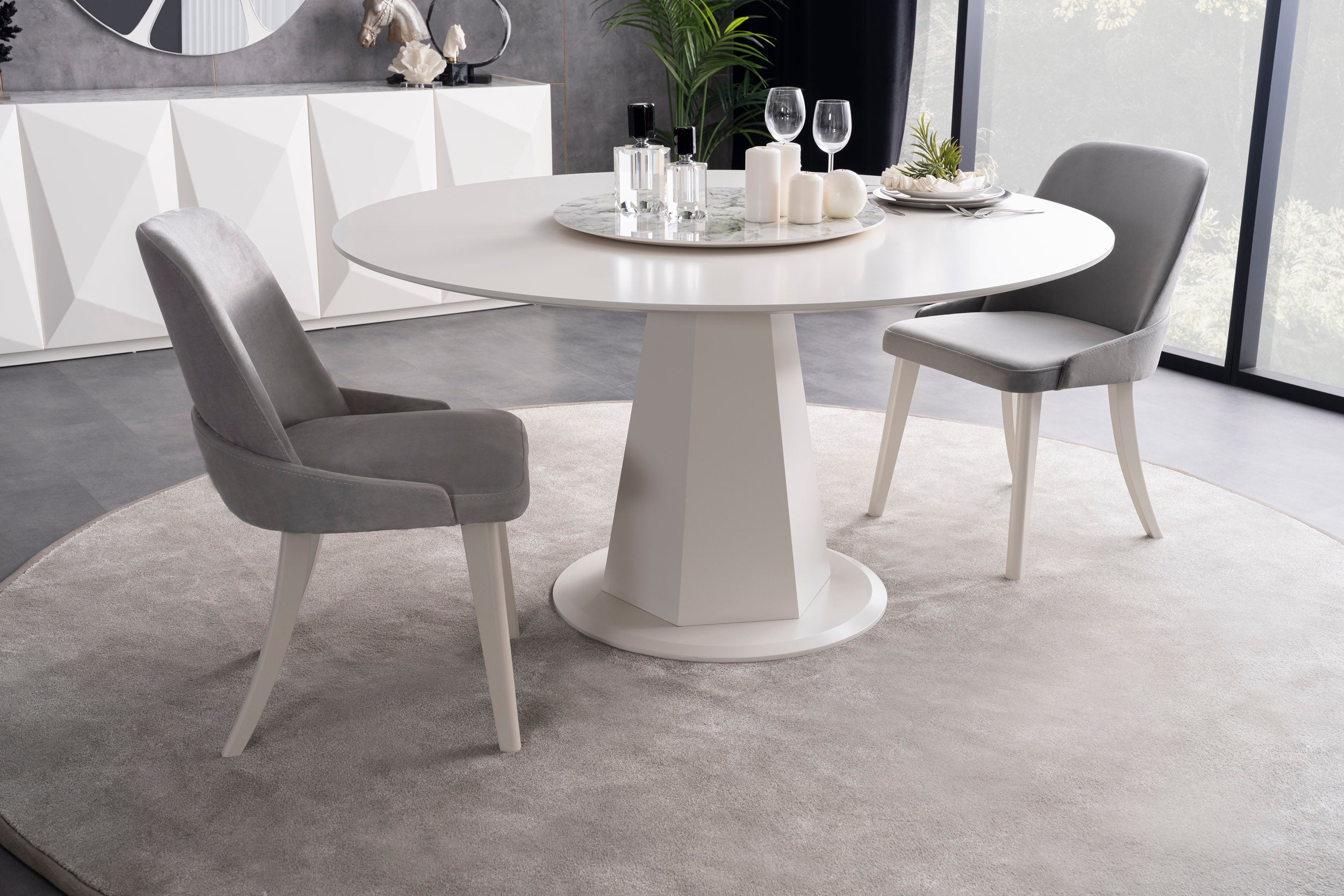 Трапезен стол «New Puzzle» с тапицерия, 10+ вида дамаски