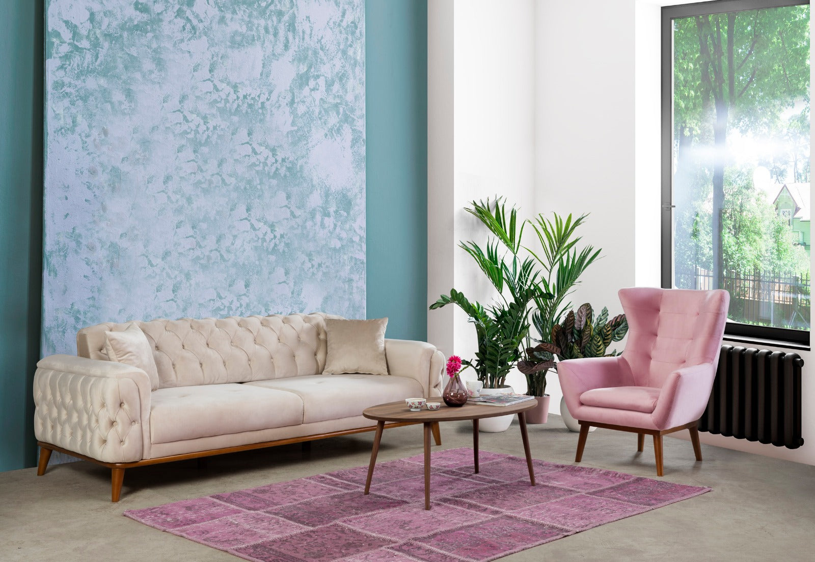 Триместен диван Sofatolia Efes Classic (6684060221636)