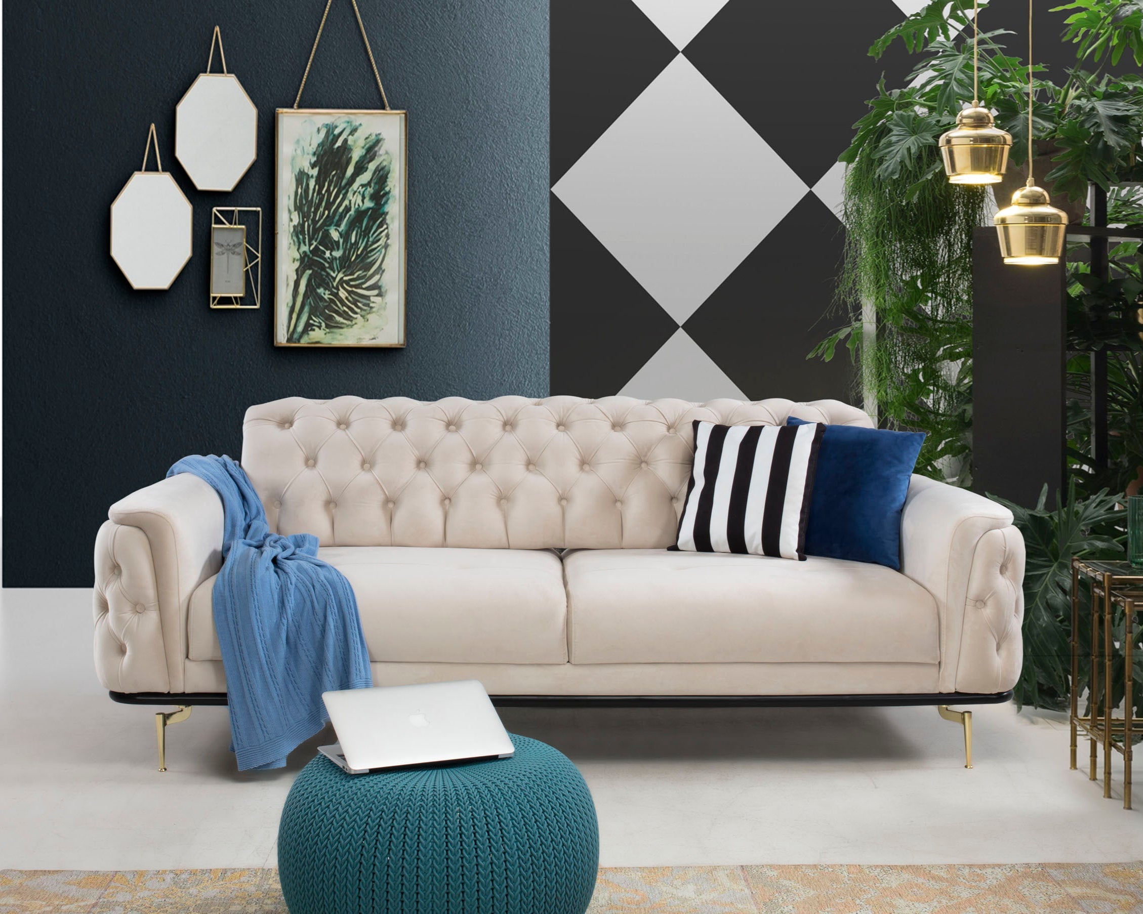 Двуместен диван Sofatolia Efes (6686155309252)