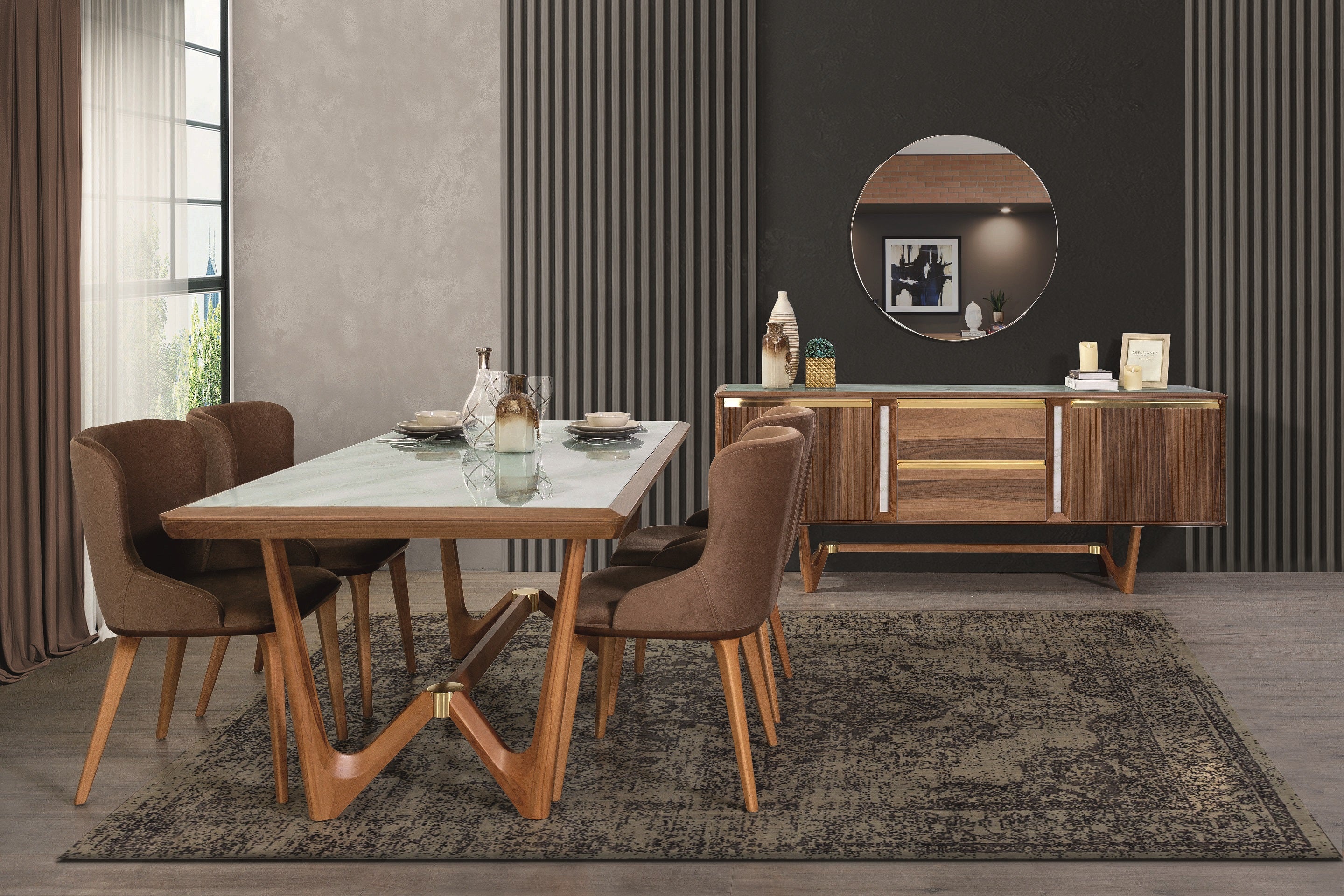 Трапезен стол «Zero» с тапицерия