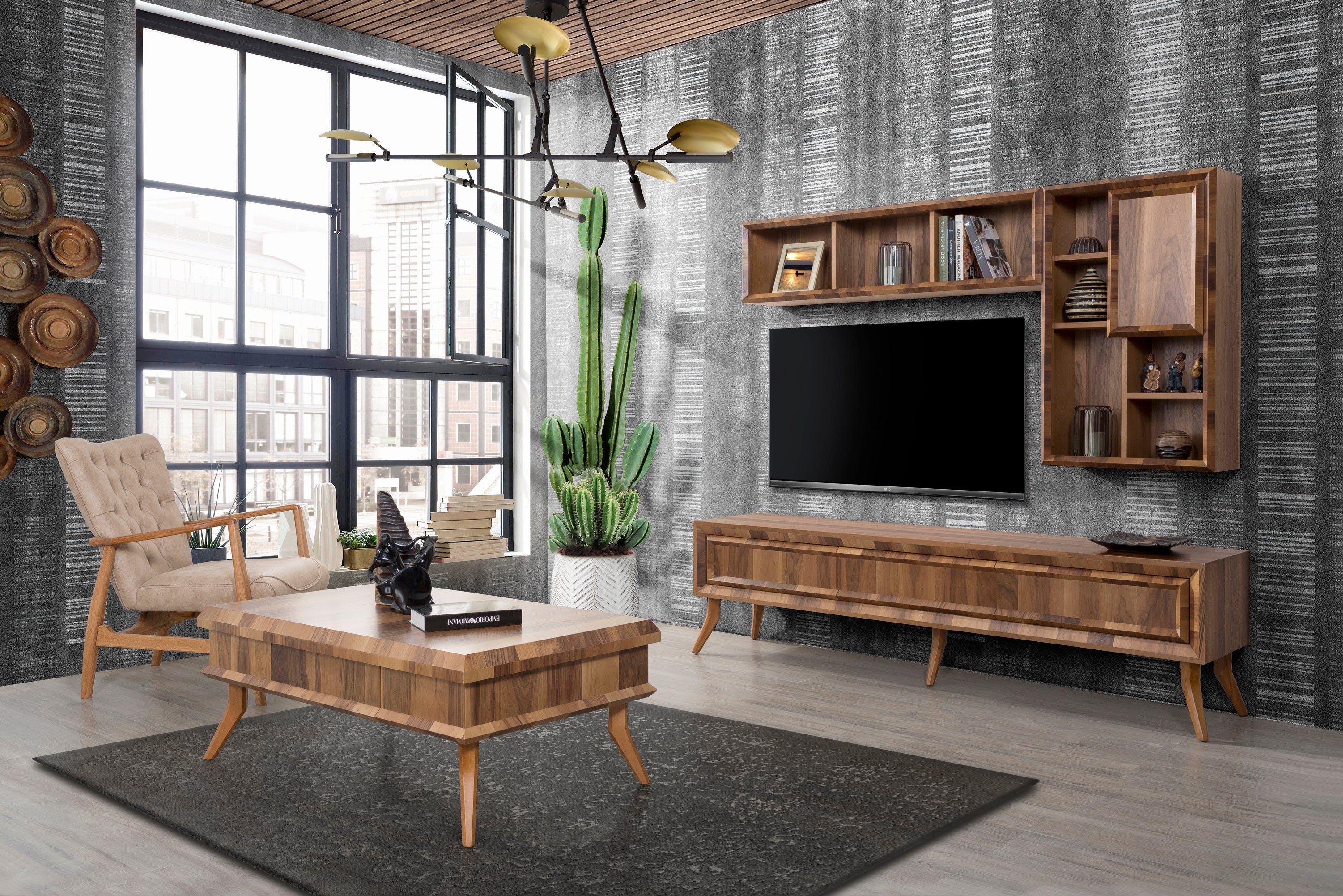 ТВ шкаф «MTV 123» с размер 210х56х48см