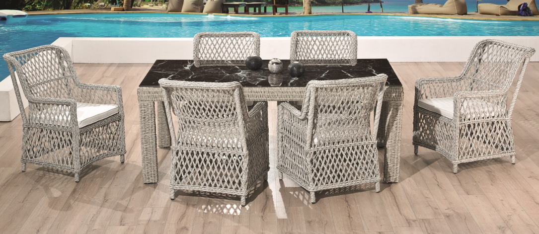 Градински сет «Roza Rio 626» - маса + шест стола