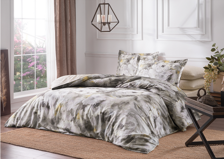 Двоен спален комплект сатен Linens Griffin Çift Kişilik