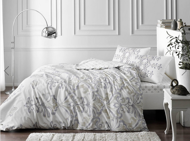 Единичен спален комплект «Liles Ranforce» - 3 части, памук, ранфорс, чаршаф с ластик