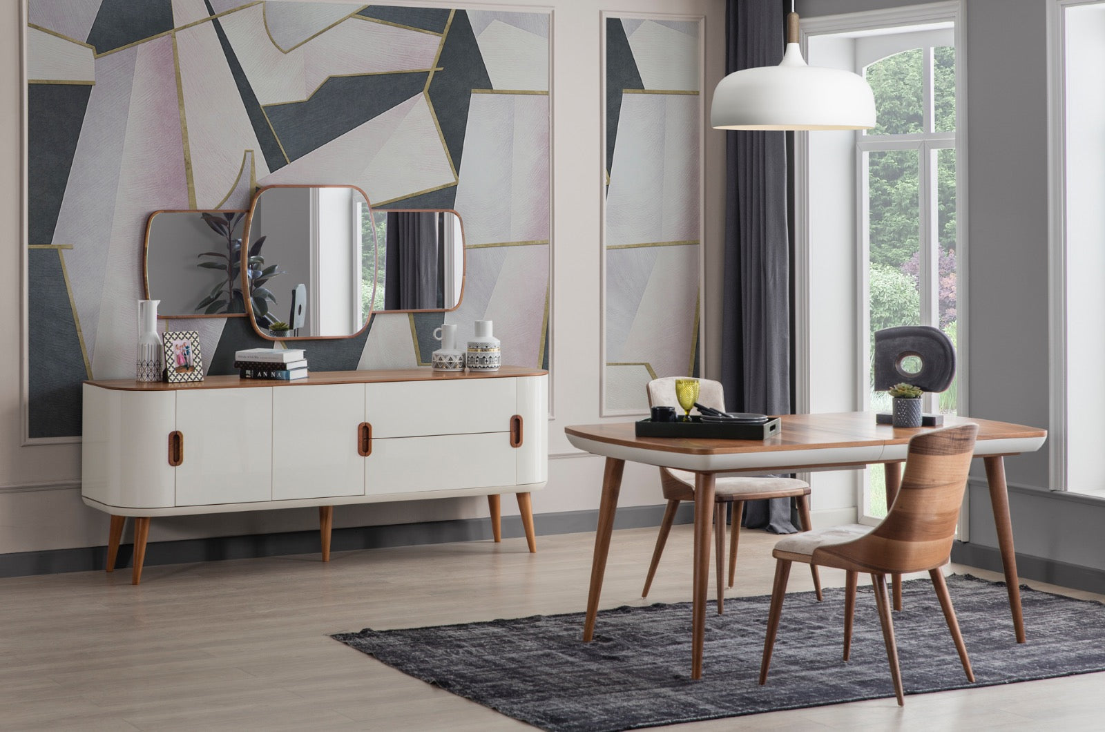 Трапезна маса Eral Erato 120+40х90см (7447325311230)