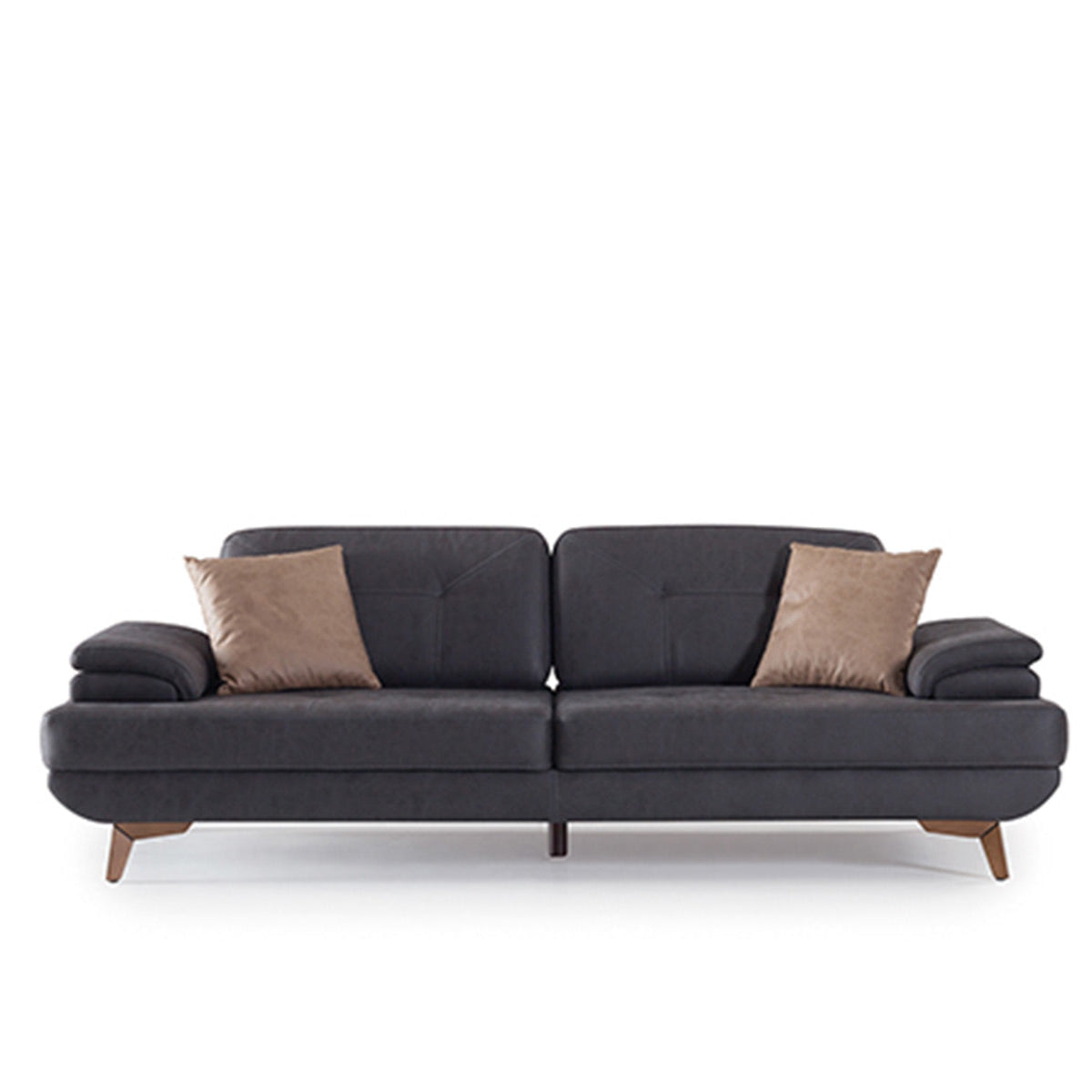 Триместен разтегателен диван «Avensis» + 2 декоративни възглавници, с подвижни подлакътници, ширина 240см