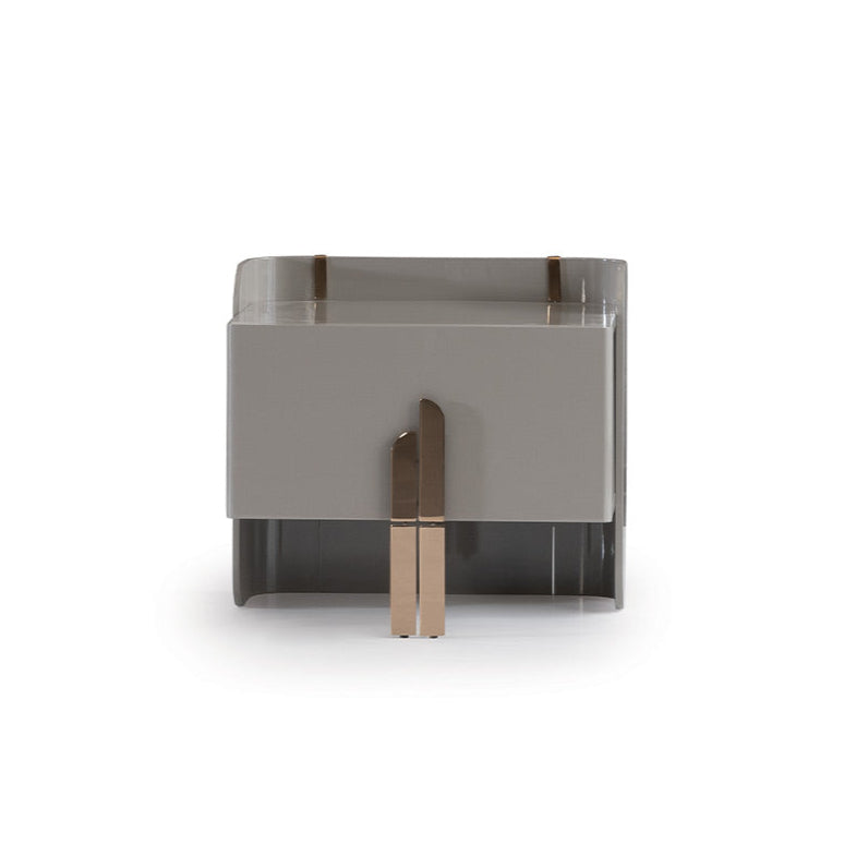 Нощно шкафче «Beyonce Gray» + чекмедже, размер 63х55х50см