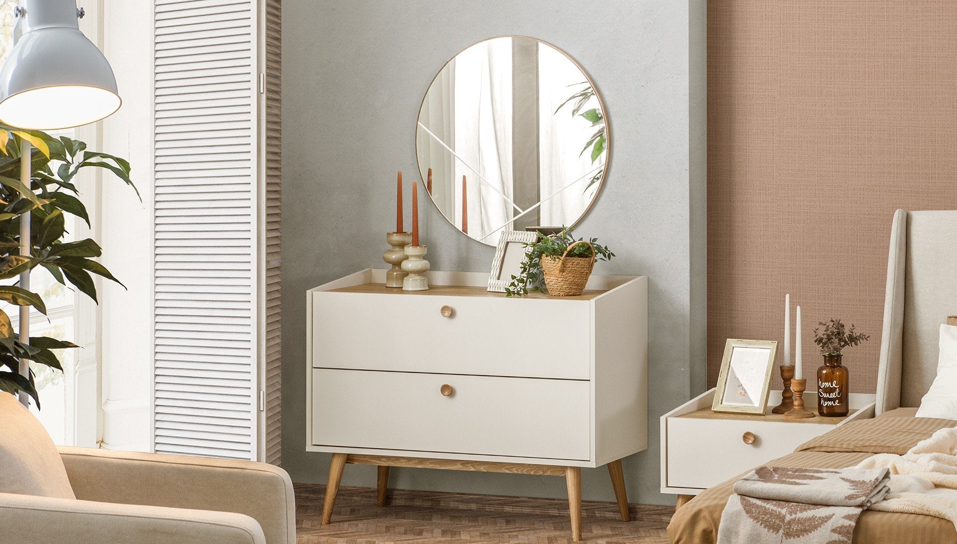 Огледало за скрин «Bohem» с размер 77х77х2см