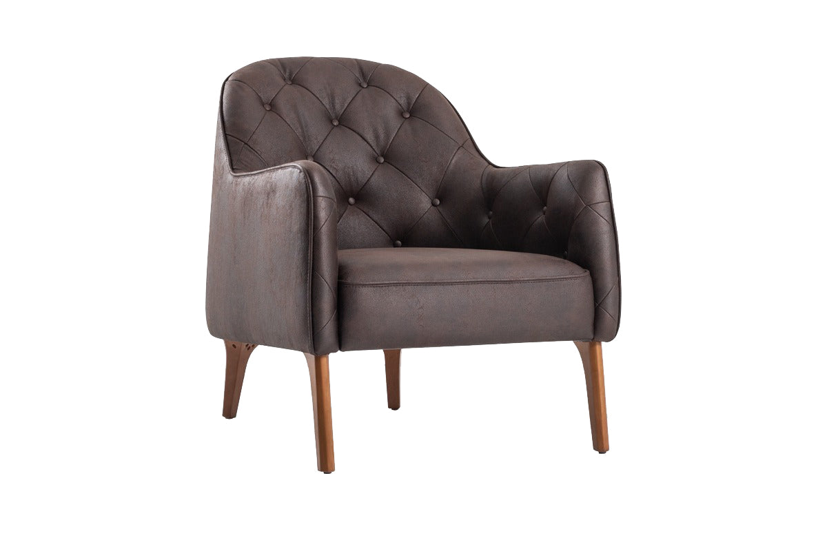 Кресло Saloni Mobilya Capella (капитонаж) (6639030665412)