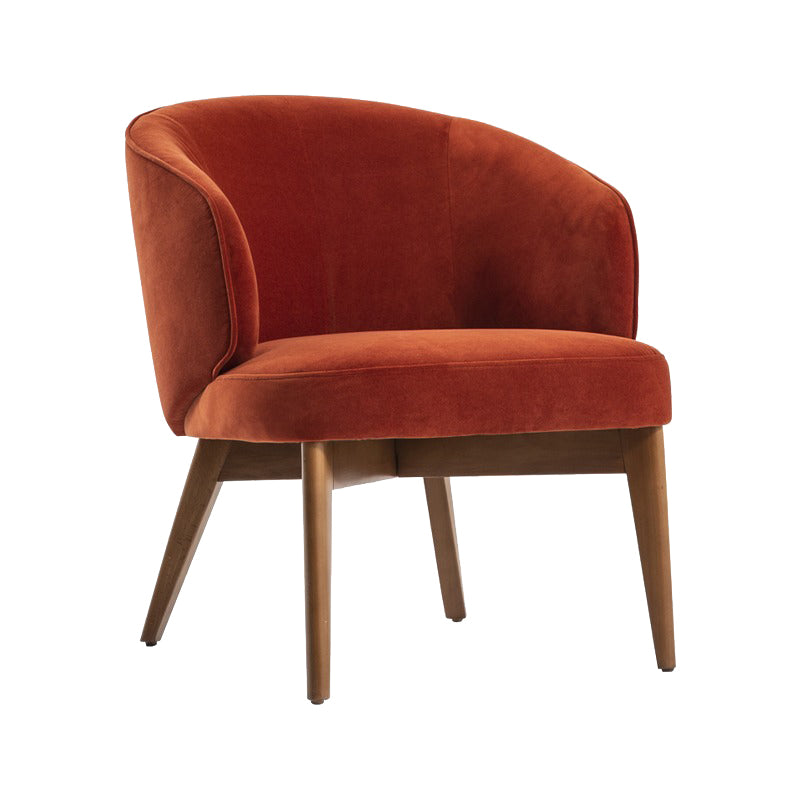 Кресло Saloni Mobilya Felix (дървени крачета) (6638944321732)