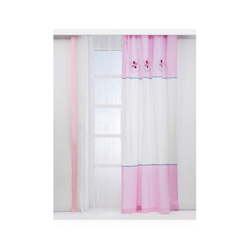 Плътно перде Flora - 2бр (6665653977284)