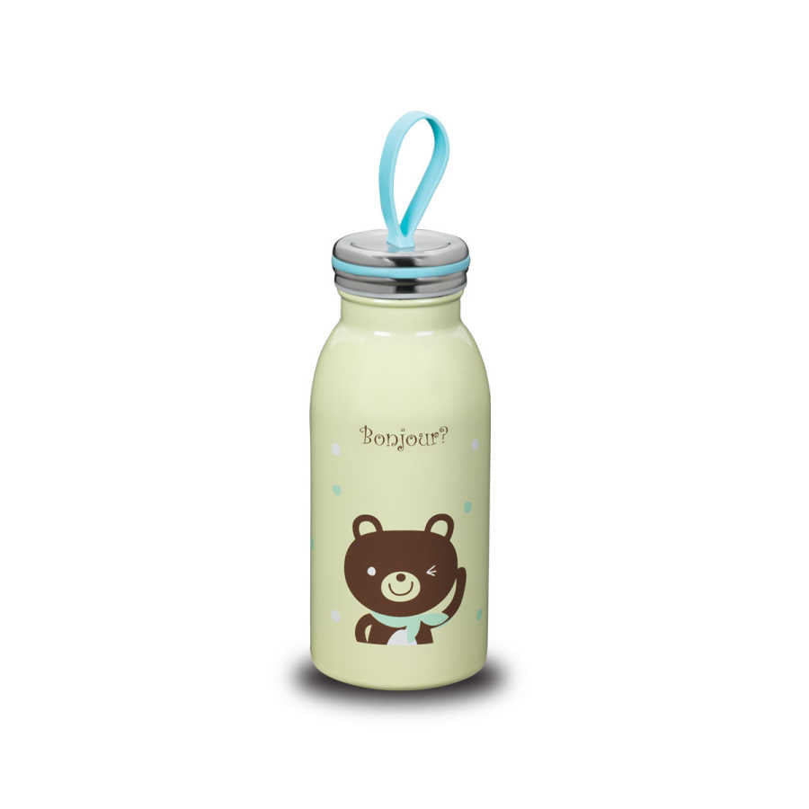 Метална бутилка Korkmaz A691-03 Bambino 350ml Жълта (6718333255876)