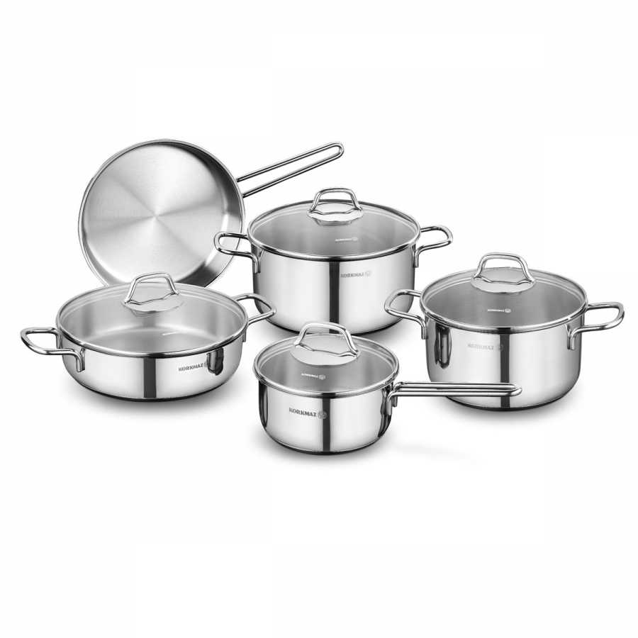 Комплект за готвене Korkmaz Perla A1609 9 части (6717142827204)