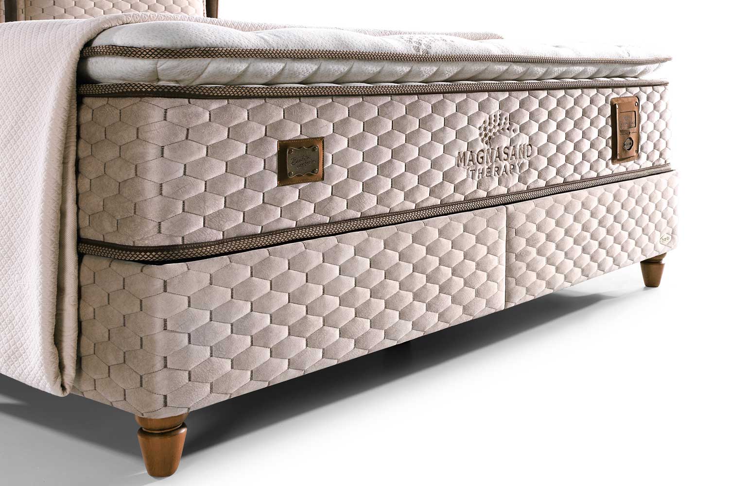 Матрак «Magnasand Therapy» с магнитен черен пясък, с покет пружинна система, 33 см