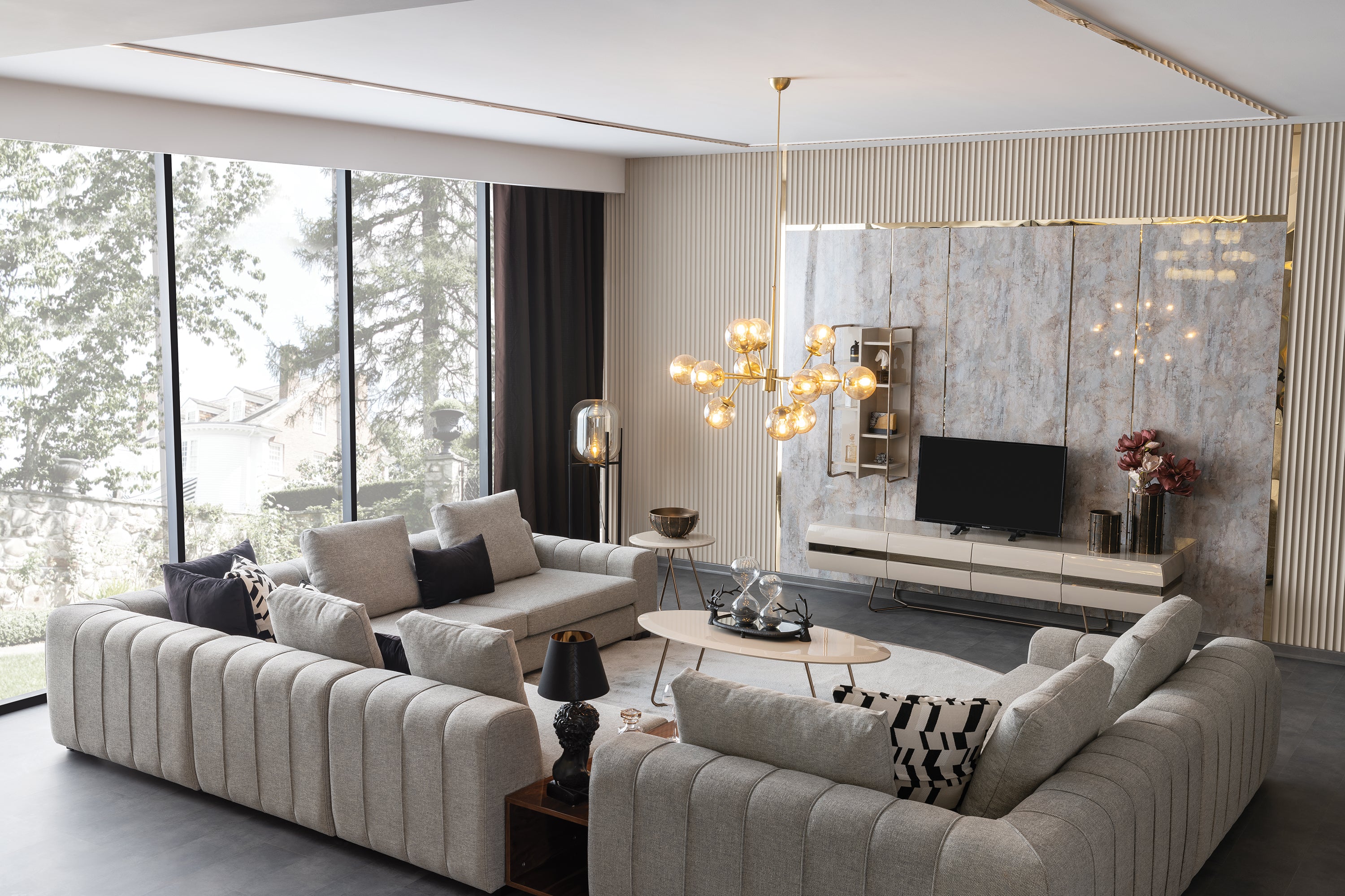 Модулен диван «Mostar» + конзолна масичка, лежанка