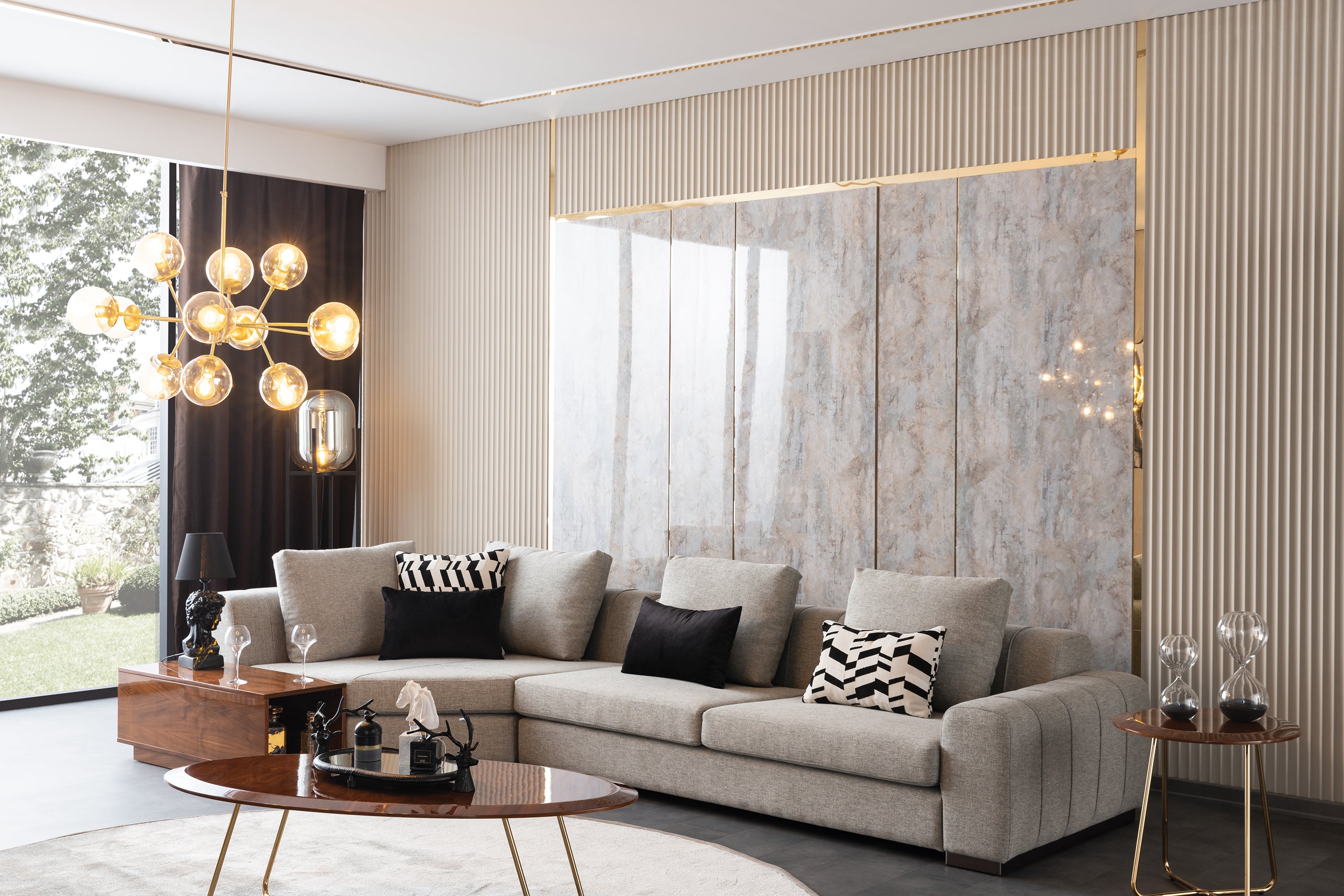 Модулен диван «Mostar» + конзолна масичка, лежанка