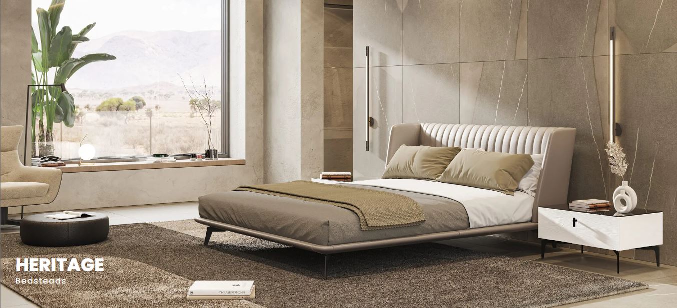 Тапицирано легло «Heritage» с ултра тънка основа