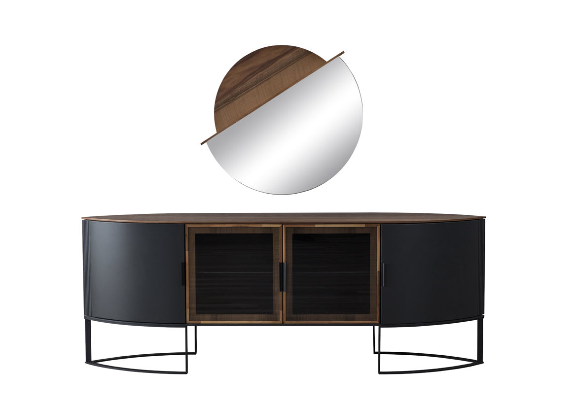 Бюфет «Rolls» с естествен фурнир, размер 220х78х52см