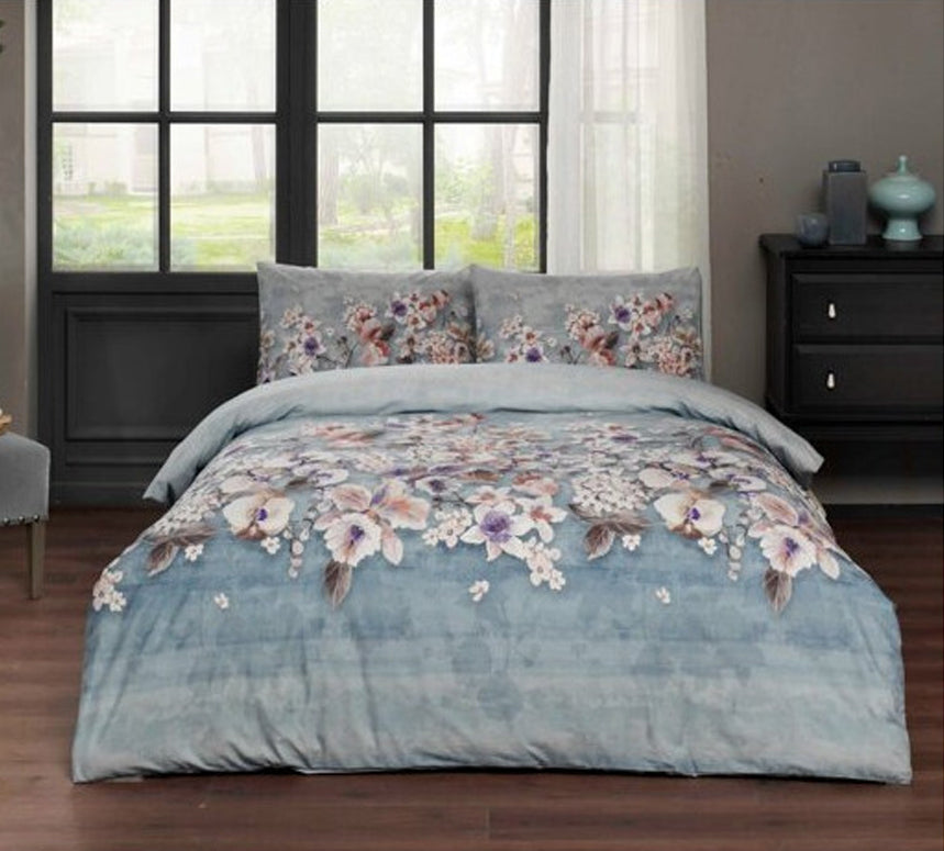 Единичен спален комплект Taç Liza Mavi (6665508028612)