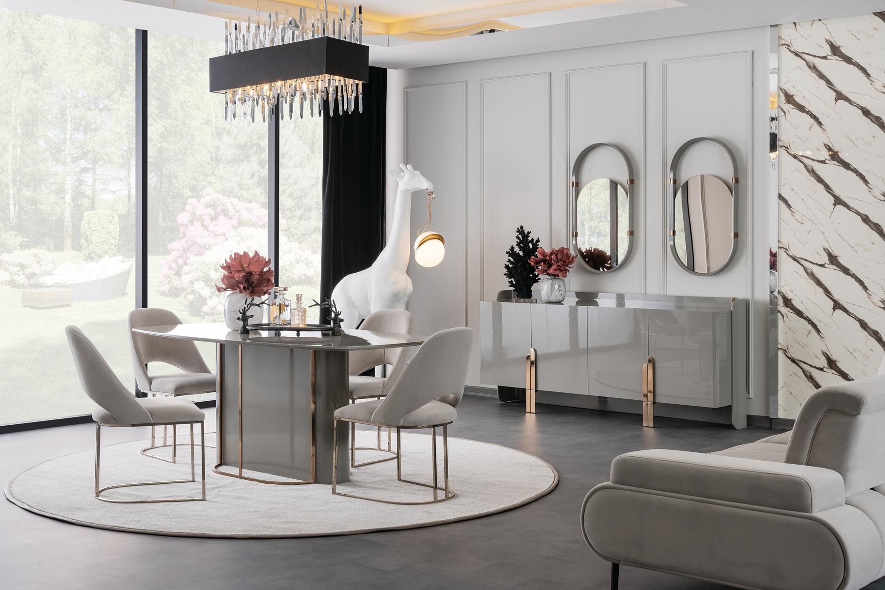 Комплект огледала за бюфет «Beyonce Gray»