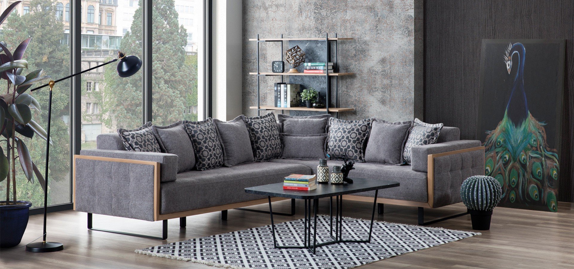Ъглов диван Gala Mobilya Loft