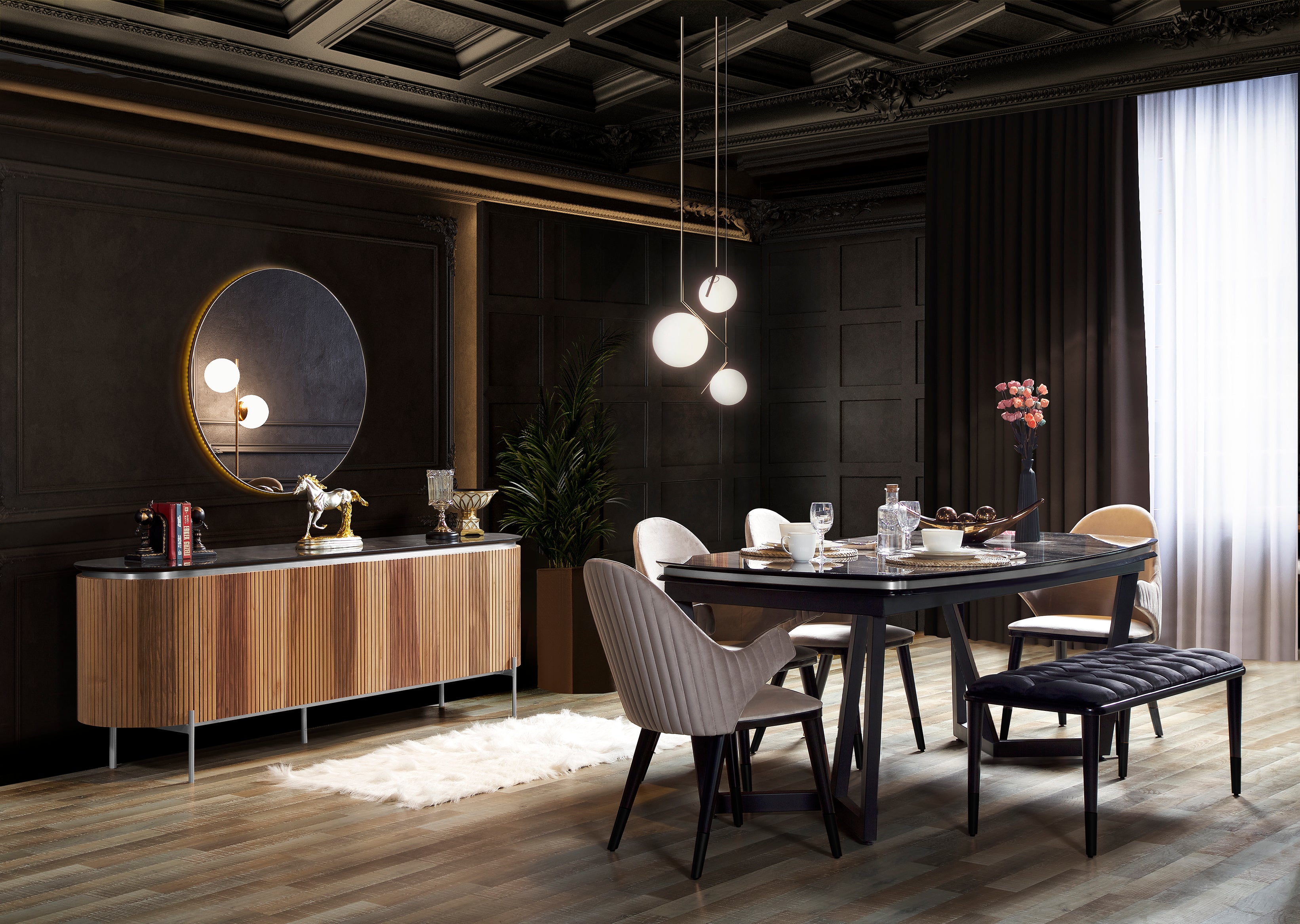 Трапезария Tesla Walnut