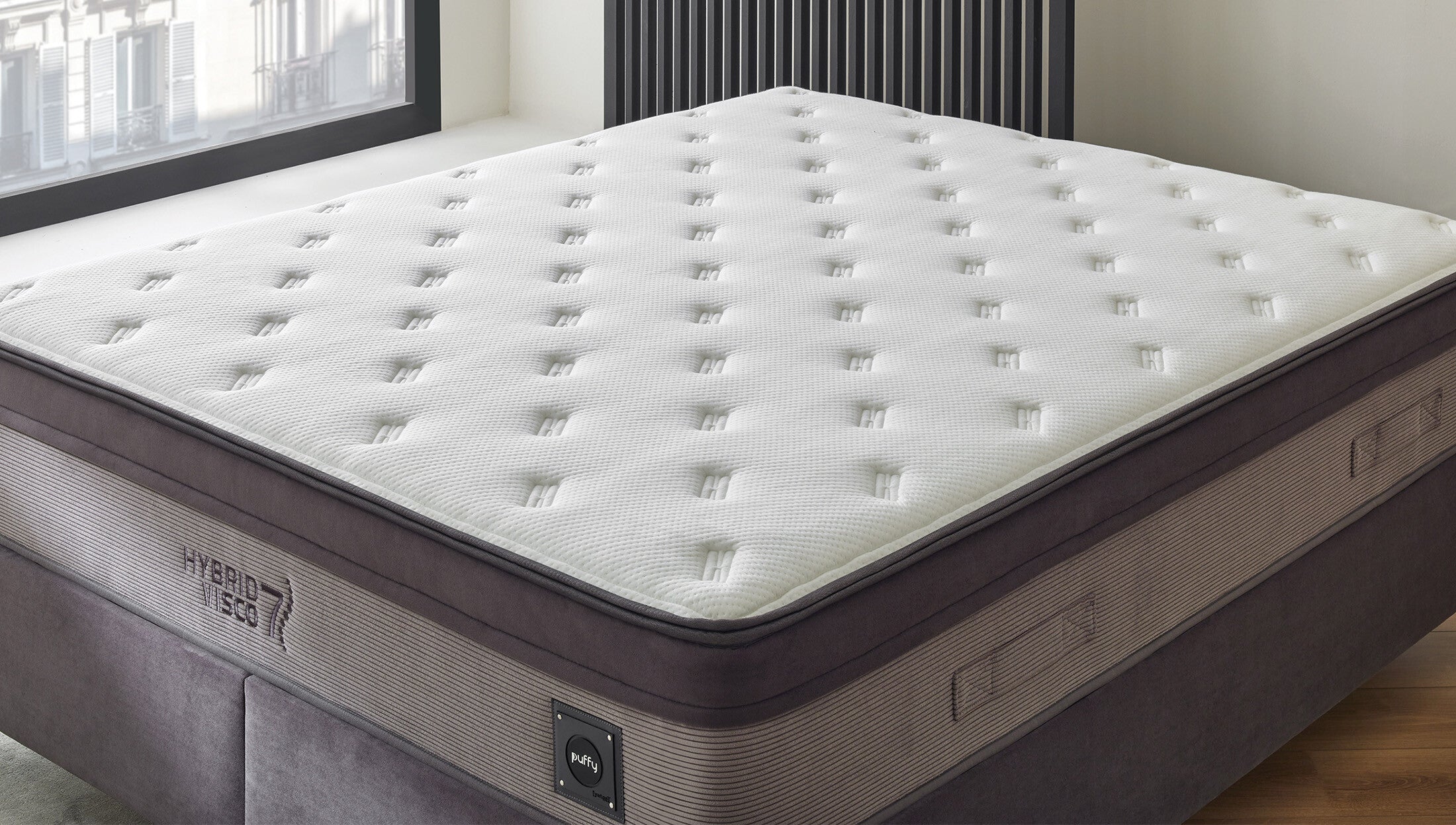 Матрак «Hybrid Visco 7» + пробиотици, свалящ се калъф, с покет пружинна система, 32 см