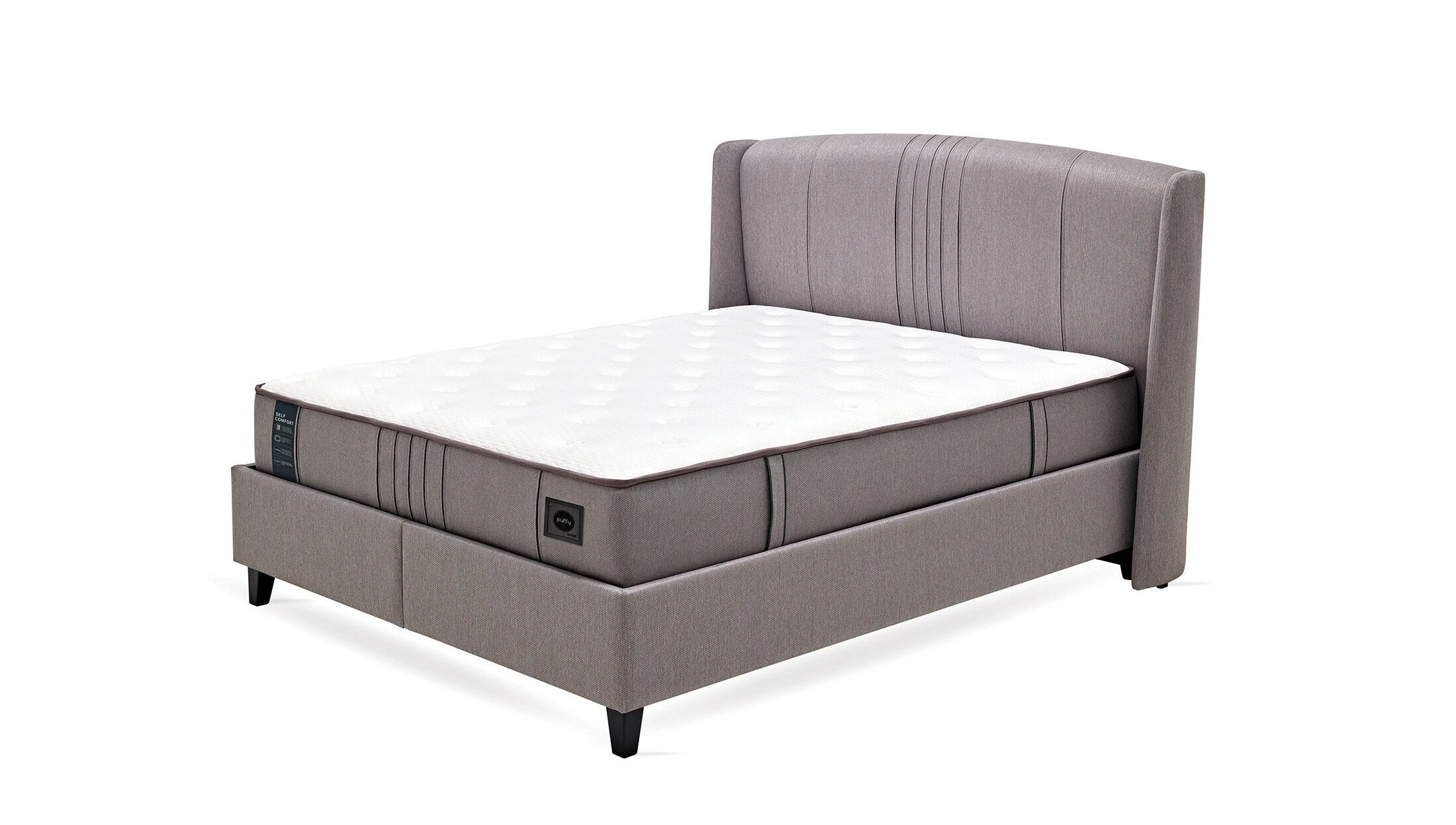 Тапицирано легло «Self Comfort» + Матрак и табла - с място за съхранение, матрак с технология Biocrystal