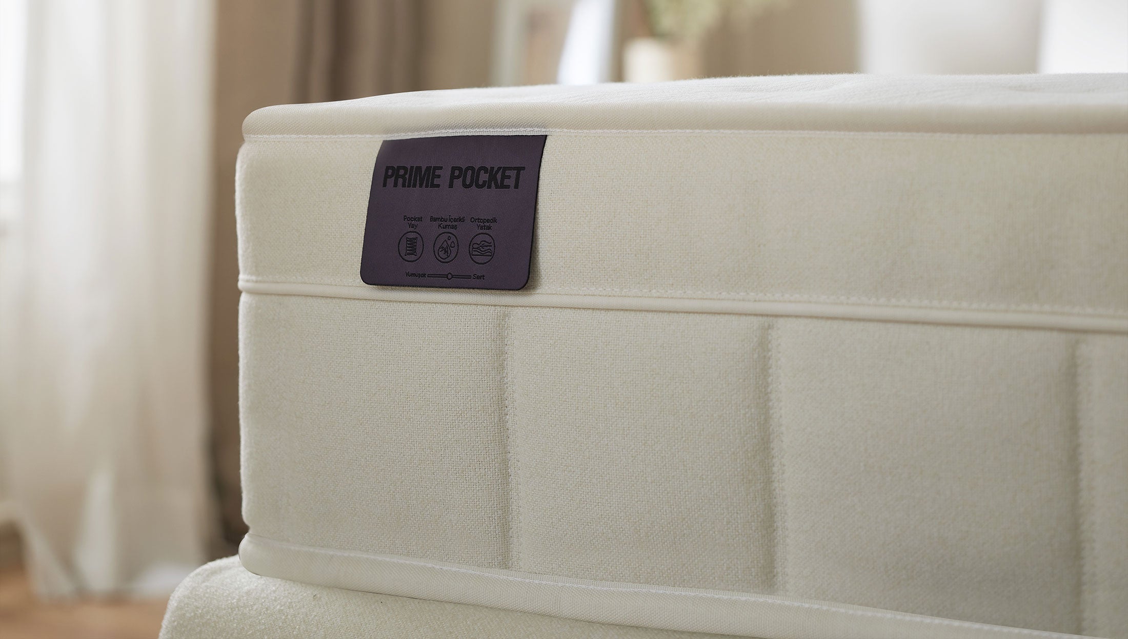 Матрак «Prime Pocket» с бамбукови влакна, с покет пружинна система, 25 см