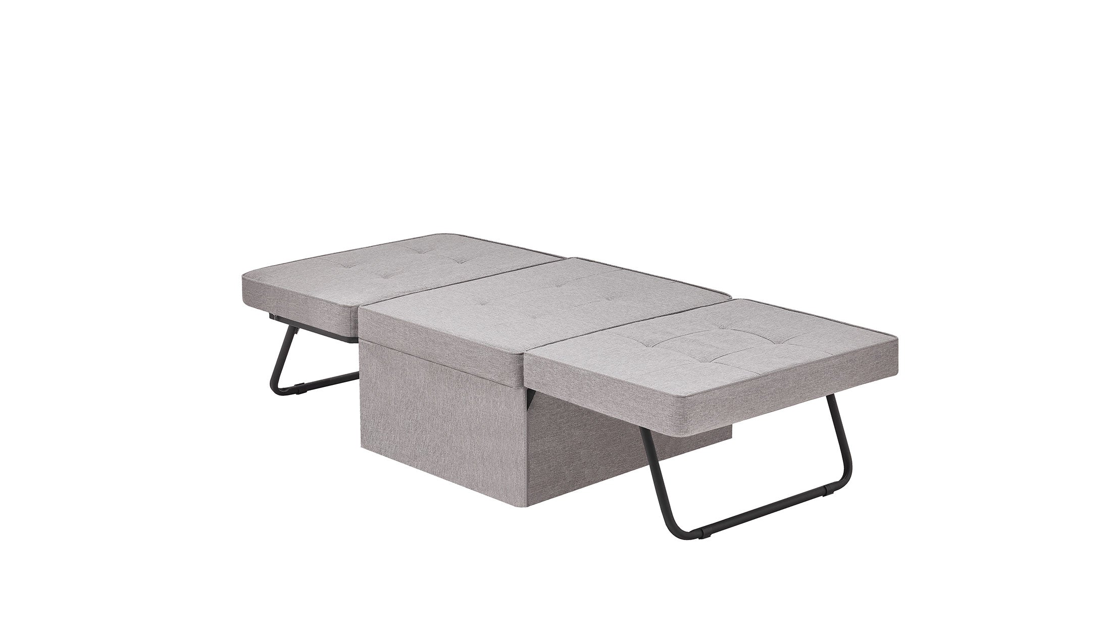 Разтегателна табуретка - легло «Puffla» - компактен дизайн, мултифункционален механизъм