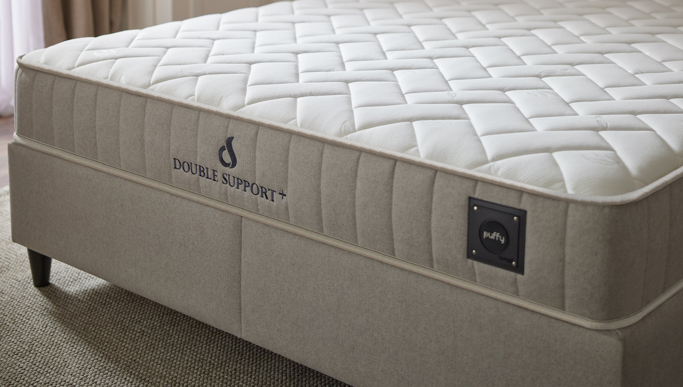 Матрак «Double Support Plus» - лятна страна с естествен памук и зимна - с вълна Woolmark, с покет пружинна система, 24 см