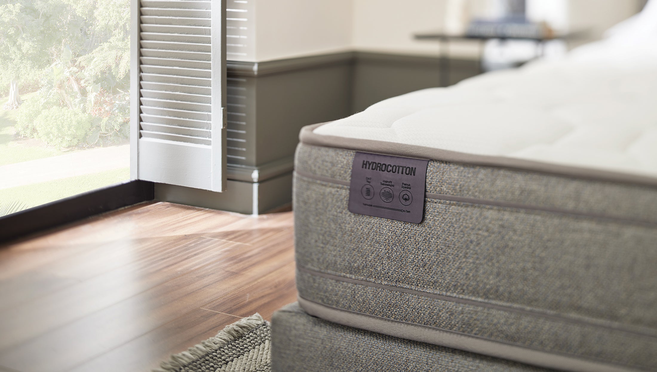 Матрак «Hydro Cotton» с естествен памук, с DHT пружинна система, 24 см