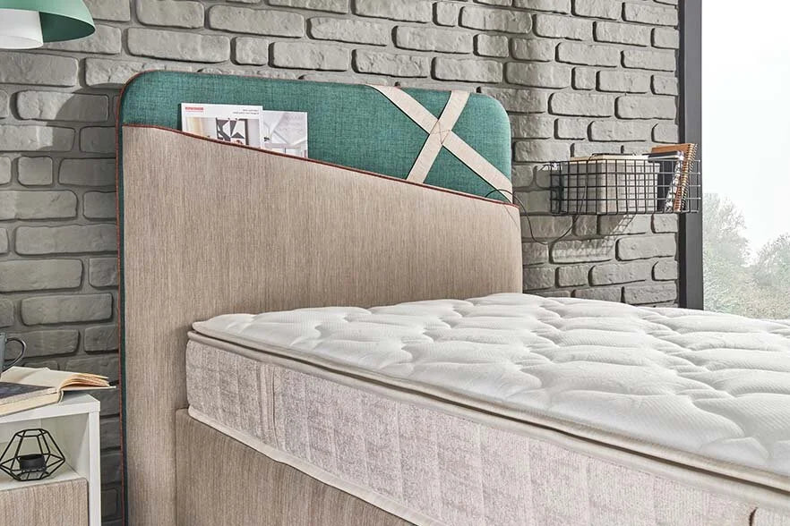 Тапицирана табла за легло «Lupo»