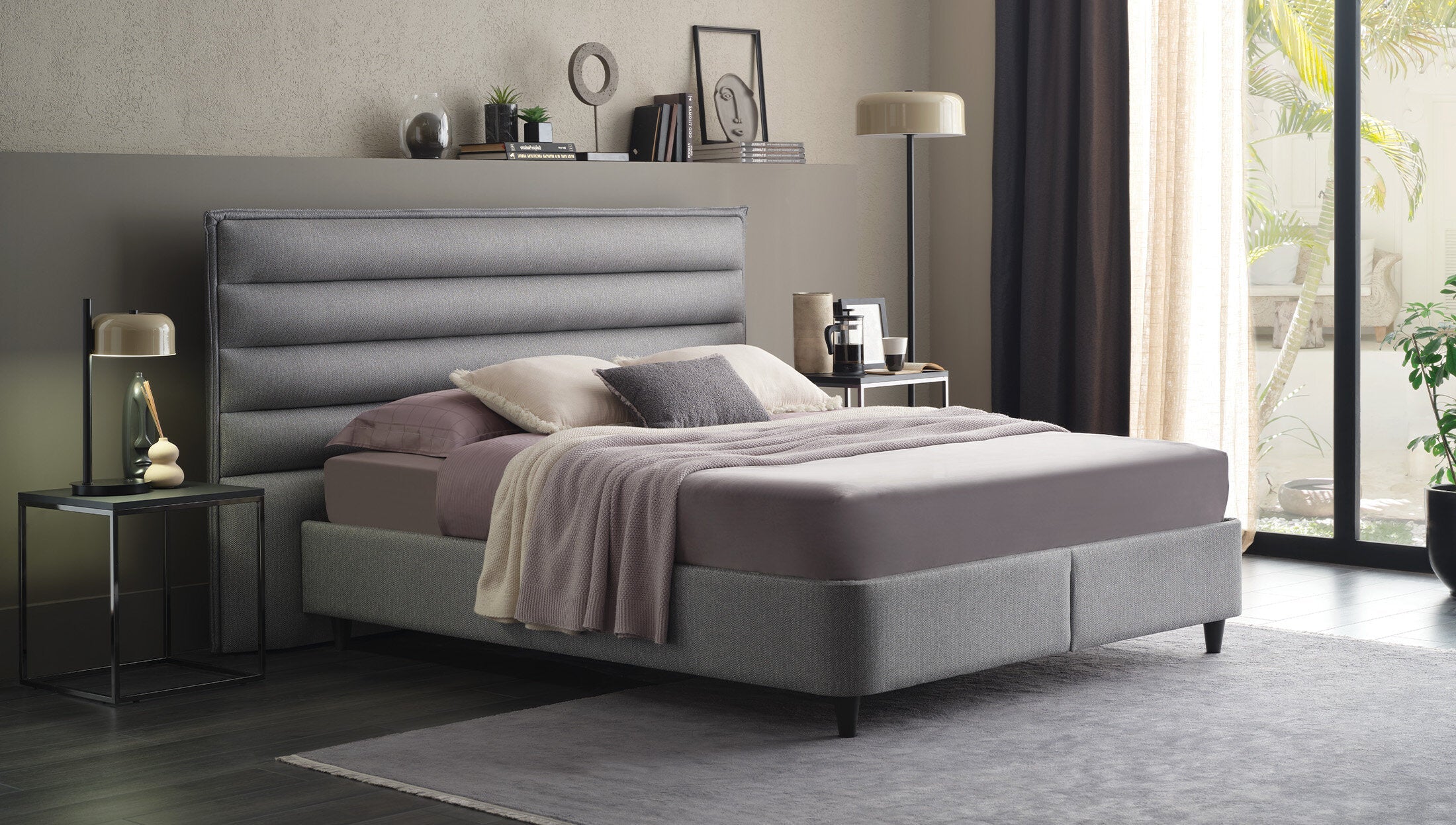 Тапицирана табла за легло «Cool & Wool»