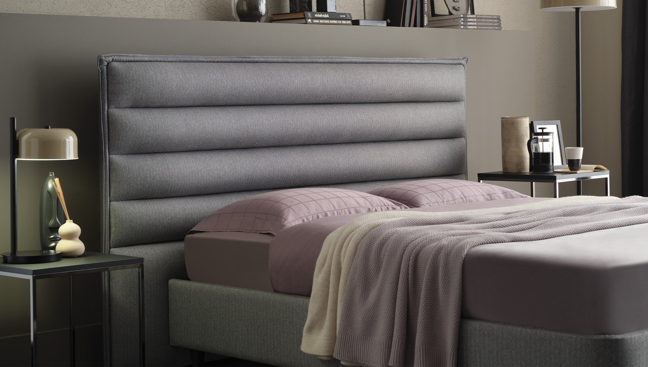 Тапицирана табла за легло «Cool & Wool»